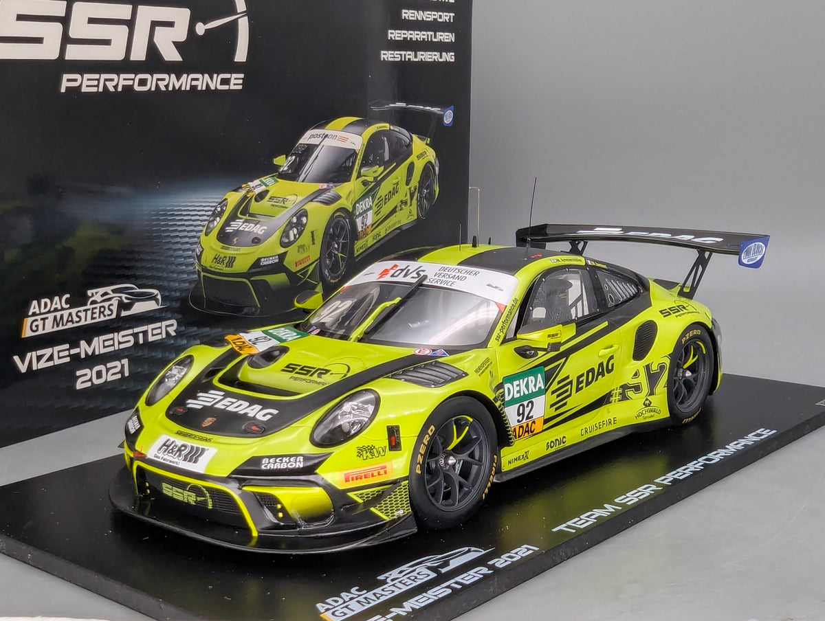 Modellautos 1:18 Spark Porsche 911 GT3 R Vize GT Masters 2021 #92 mit OVP