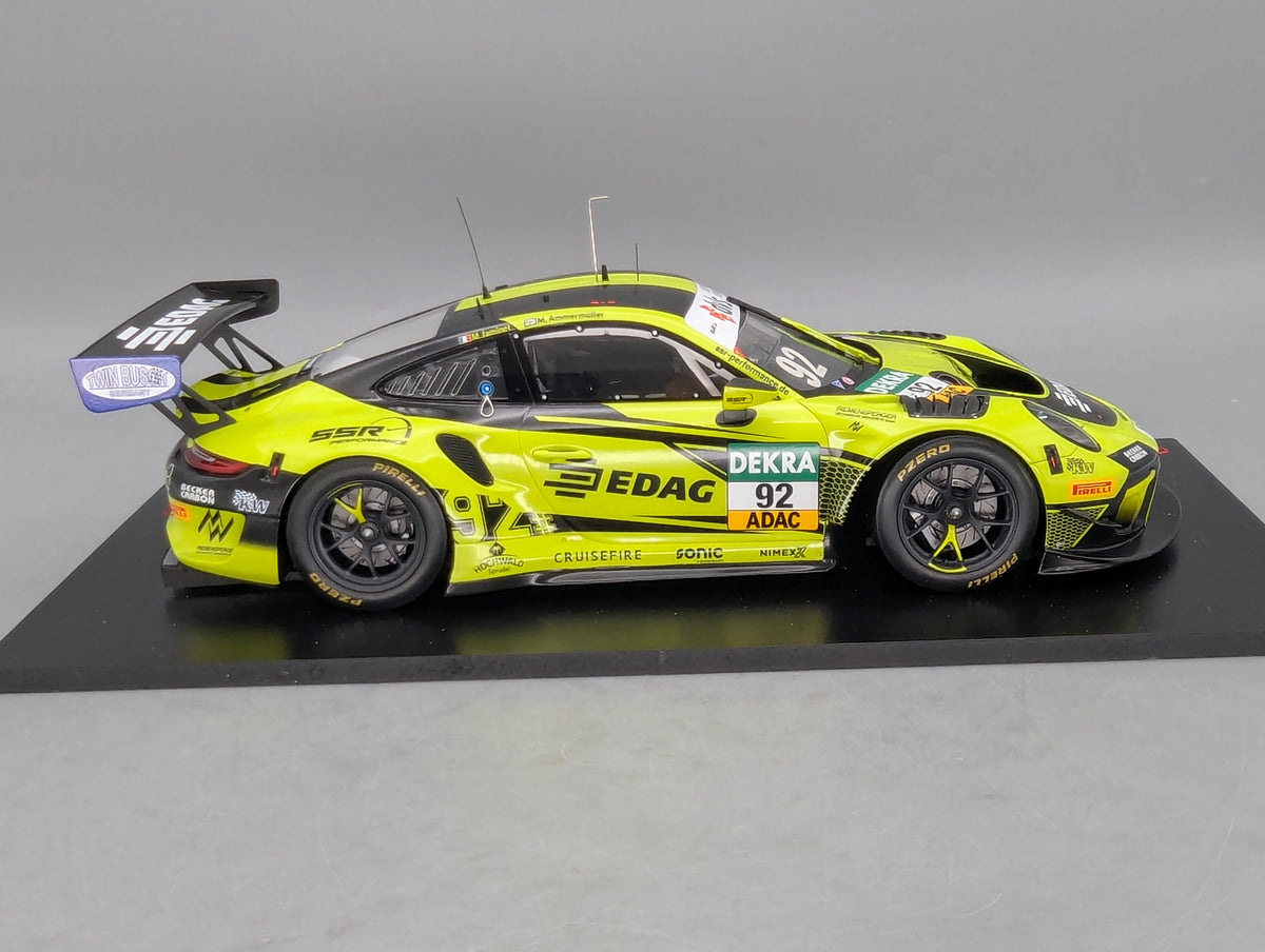 Modellautos 1:18 Spark Porsche 911 GT3 R Vize GT Masters 2021 #92 mit OVP