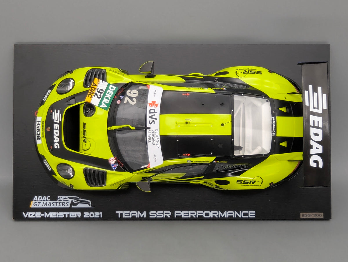 Modellautos 1:18 Spark Porsche 911 GT3 R Vize GT Masters 2021 #92 mit OVP