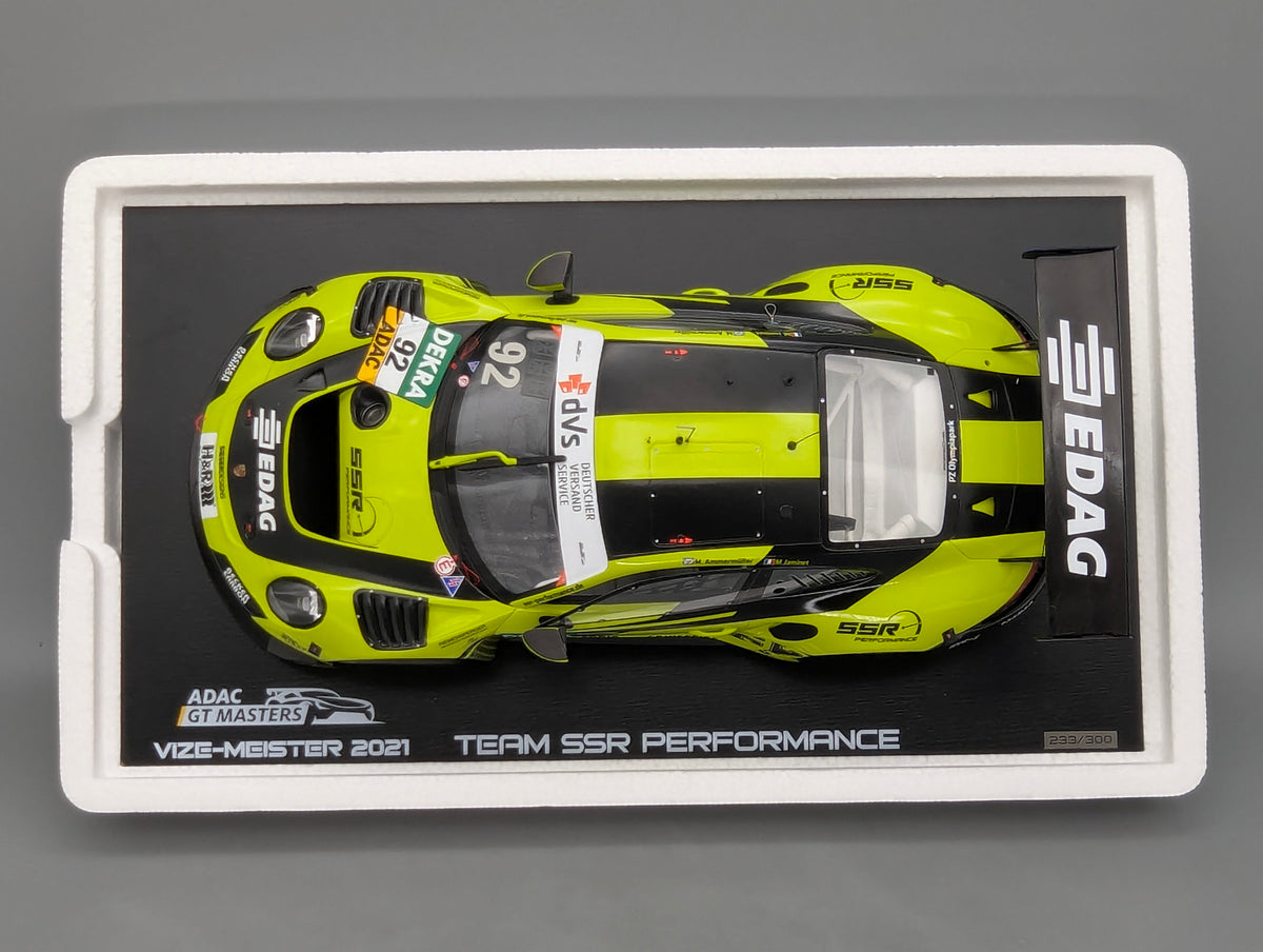Modellautos 1:18 Spark Porsche 911 GT3 R Vize GT Masters 2021 #92 mit OVP