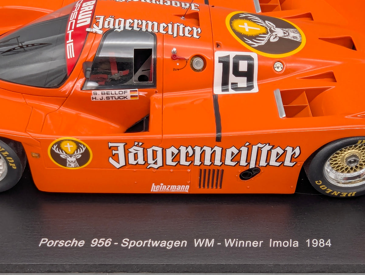 Modellautos 1:18 Spark Porsche 956 WINNER Imola 1984 #19 Stuck + Bellof mit OVP