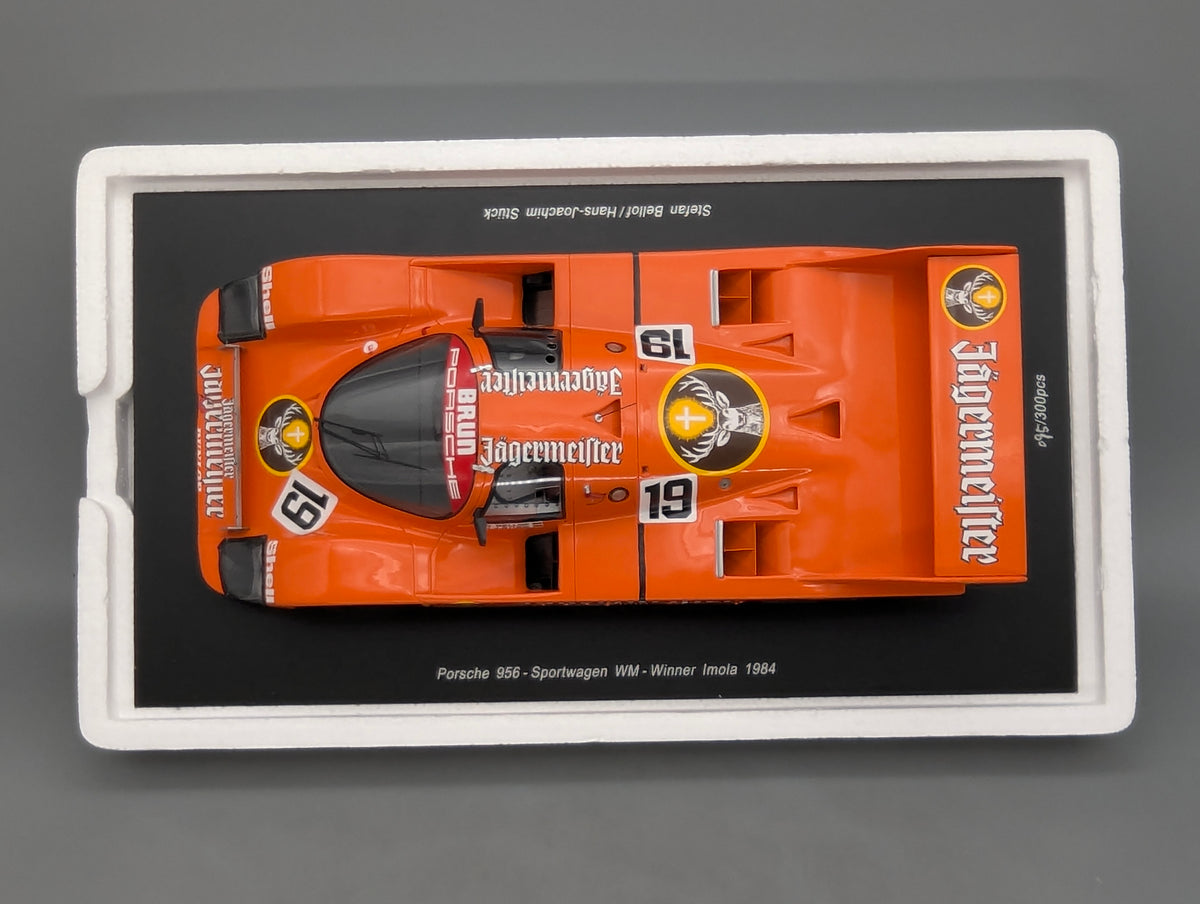 Modellautos 1:18 Spark Porsche 956 WINNER Imola 1984 #19 Stuck + Bellof mit OVP