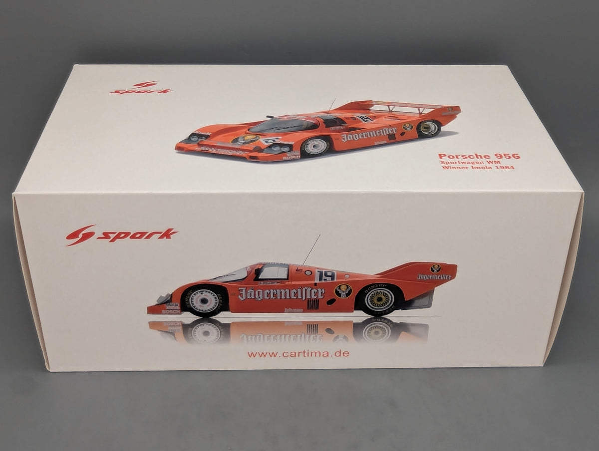 Modellautos 1:18 Spark Porsche 956 WINNER Imola 1984 #19 Stuck + Bellof mit OVP