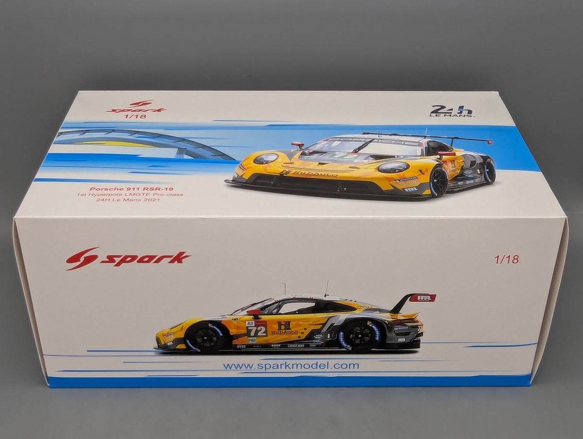 Modellautos 1:18 Spark Porsche 911 RSR-19 24h Le Mans 2021 #72 mit OVP