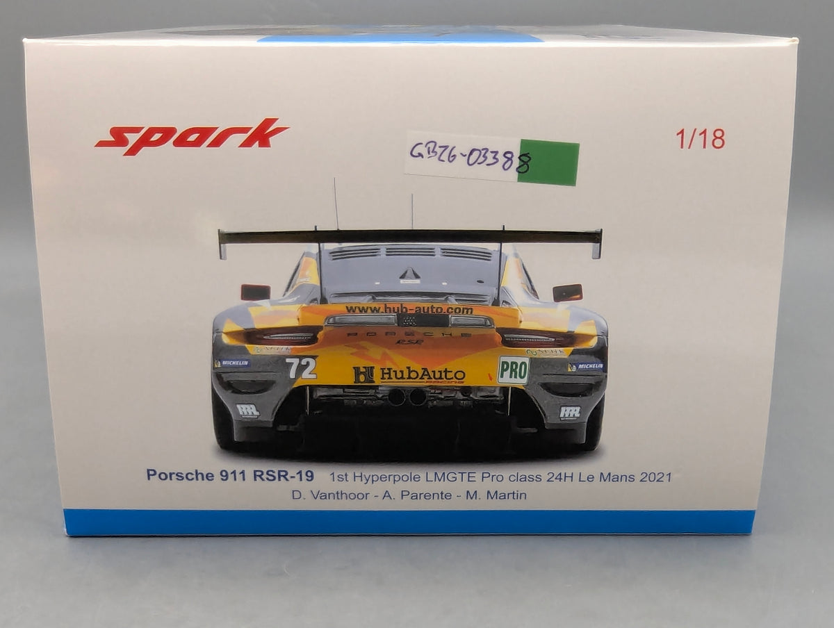 Modellautos 1:18 Spark Porsche 911 RSR-19 24h Le Mans 2021 #72 mit OVP