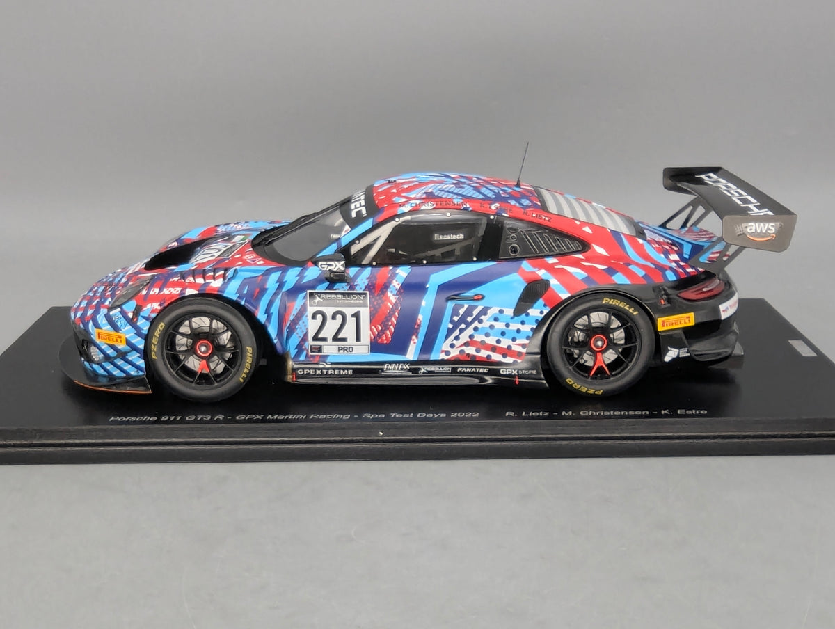 Modellautos 1:18 Spark Porsche 911 GT3 R GPX Spa 2022 #221 Lietz und andere OVP