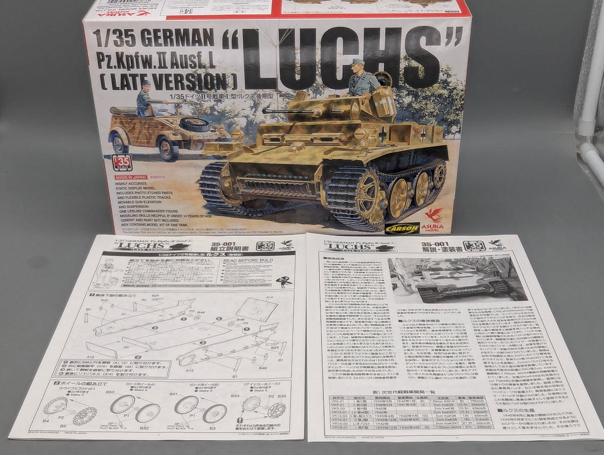 Panzer Modell Bausatz 1:35 Asuka Pz.Kpfw.II Ausf.L Luchs mit OVP