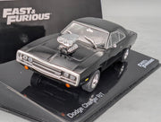 Modellautos 1:43 Ixo/PCT/DeAgostini Dodge Charger R/T Fast & Fourious + Vitrine