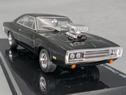 Modellautos 1:43 Ixo/PCT/DeAgostini Dodge Charger R/T Fast & Fourious + Vitrine
