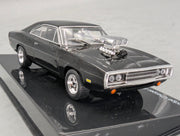 Modellautos 1:43 Ixo/PCT/DeAgostini Dodge Charger R/T Fast & Fourious + Vitrine