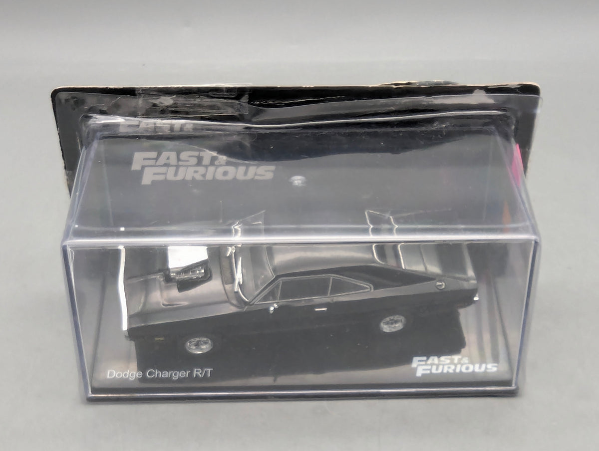 Modellautos 1:43 Ixo/PCT/DeAgostini Dodge Charger R/T Fast & Fourious + Vitrine