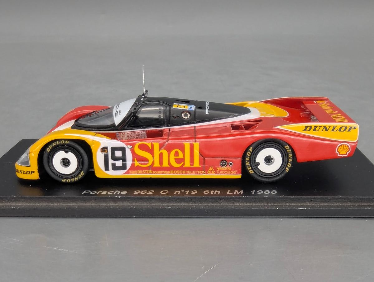 Modellautos 1:43 Spark S0903 Porsche 962 C 24h Le Mans 1988 #19 Andretti mit OVP