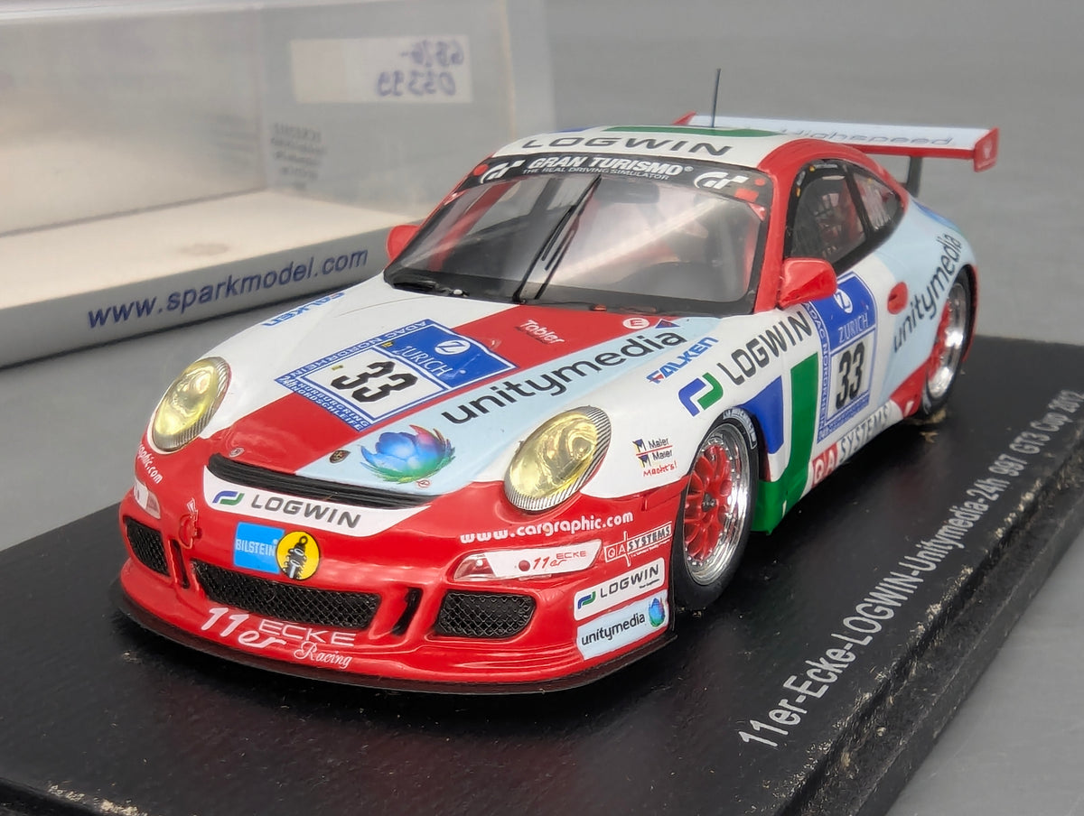 Modellautos 1:43 Spark ECKE2012 Porsche 997 GT3 Cup 2012 24h #33 mit OVP