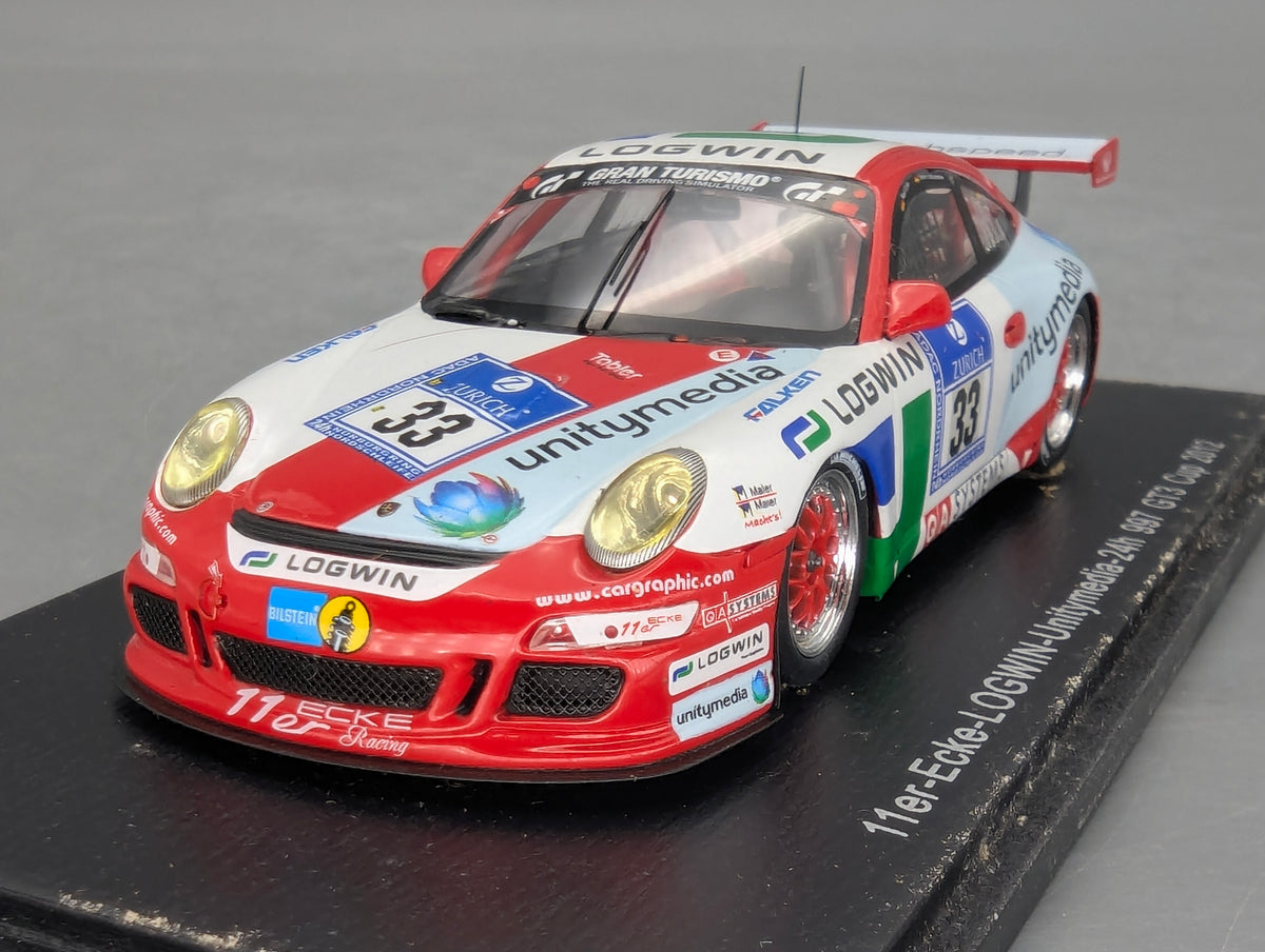 Modellautos 1:43 Spark ECKE2012 Porsche 997 GT3 Cup 2012 24h #33 mit OVP