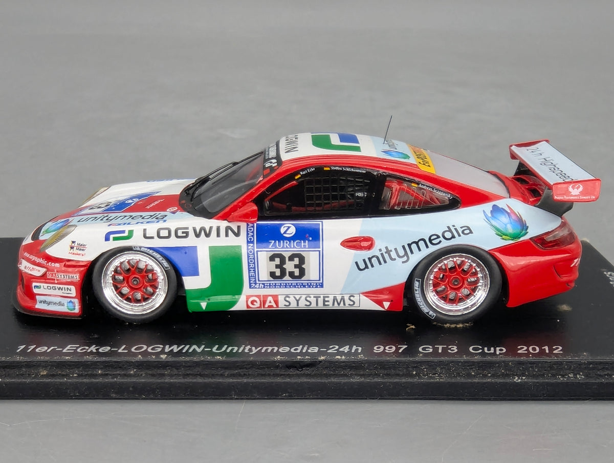 Modellautos 1:43 Spark ECKE2012 Porsche 997 GT3 Cup 2012 24h #33 mit OVP