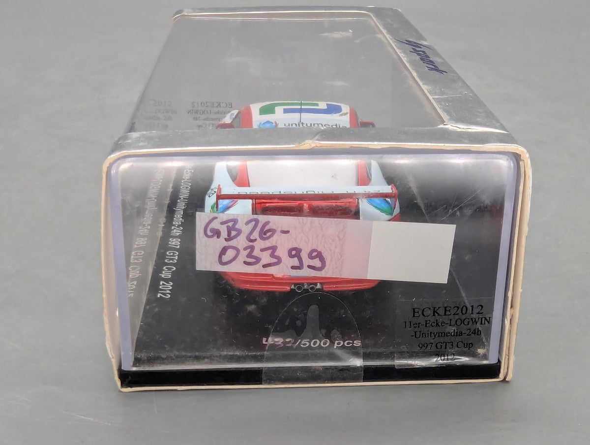 Modellautos 1:43 Spark ECKE2012 Porsche 997 GT3 Cup 2012 24h #33 mit OVP