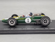 Modellautos 1:43 Spark Lotus 33 Climax WINNER German GP 1965 WC #1 Clark mit OVP