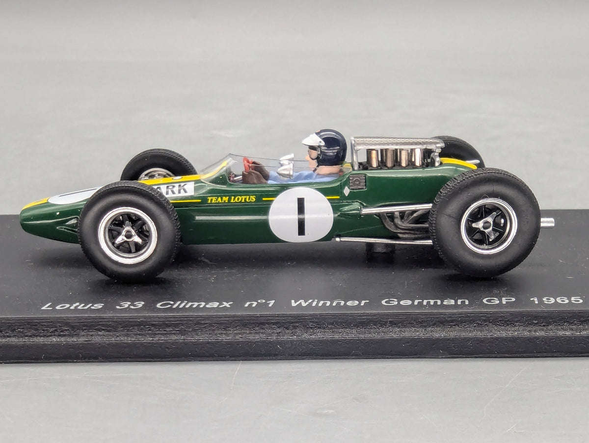 Modellautos 1:43 Spark Lotus 33 Climax WINNER German GP 1965 WC #1 Clark mit OVP