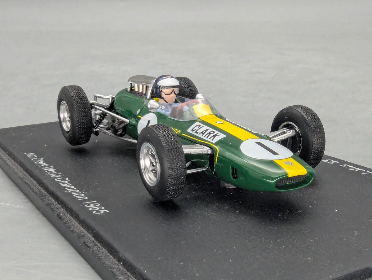 Modellautos 1:43 Spark Lotus 33 Climax WINNER German GP 1965 WC #1 Clark mit OVP