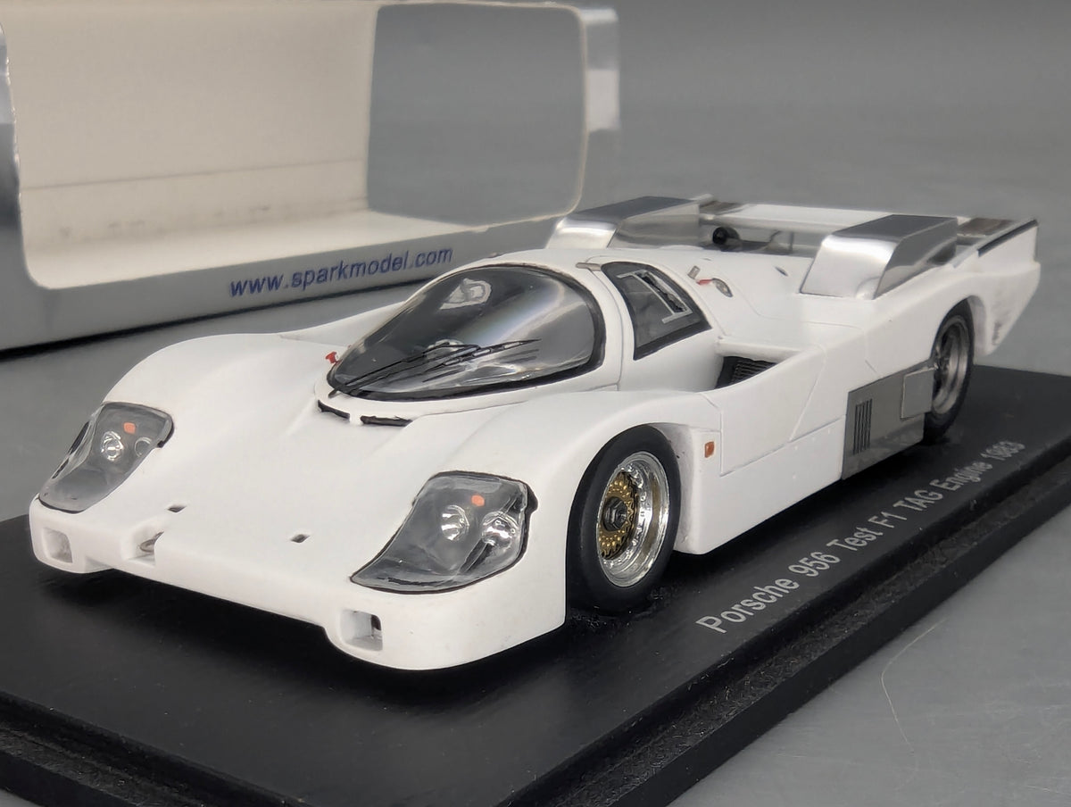 Modellautos 1:43 Spark S3410 Porsche 956 Test F1 Tag Engine 1983 mit OVP