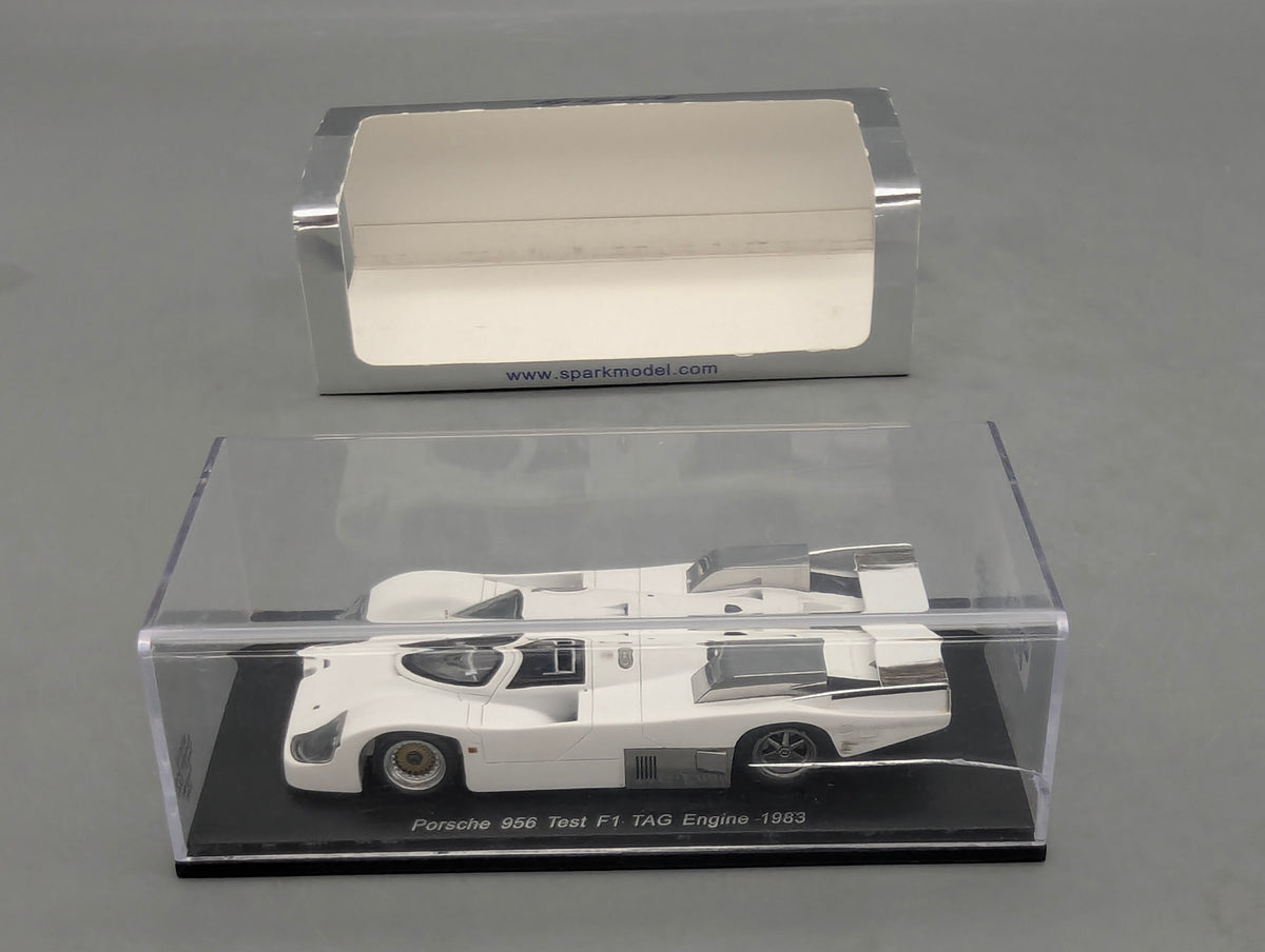 Modellautos 1:43 Spark S3410 Porsche 956 Test F1 Tag Engine 1983 mit OVP