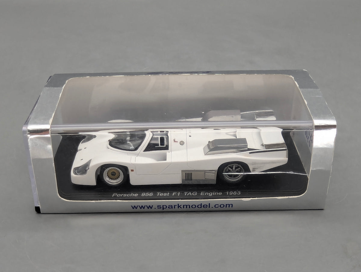 Modellautos 1:43 Spark S3410 Porsche 956 Test F1 Tag Engine 1983 mit OVP