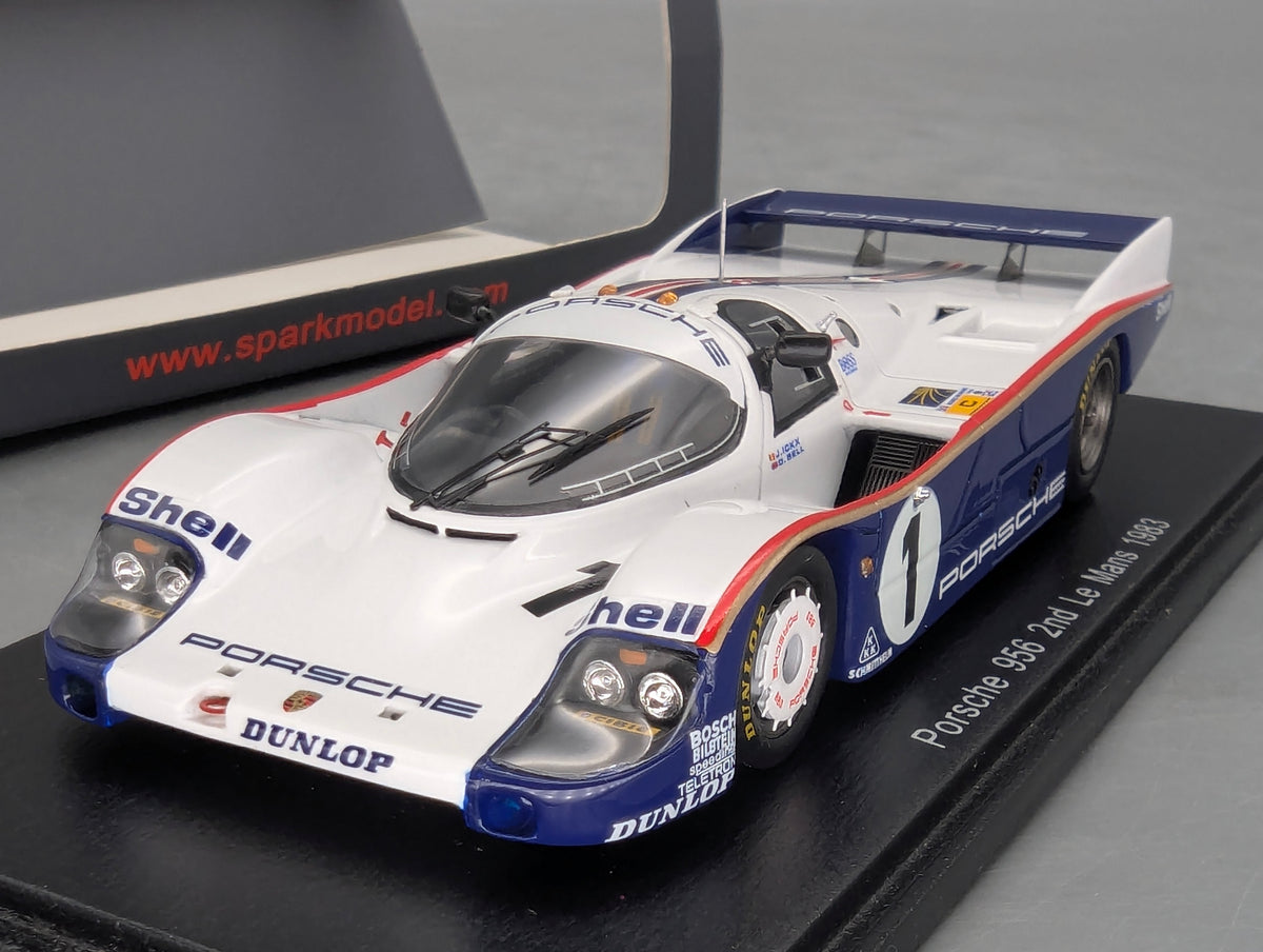 Modellautos 1:43 Spark S5503 Porsche 956 2nd24h Le Mans 1983 #1 Icks + Bell OVP
