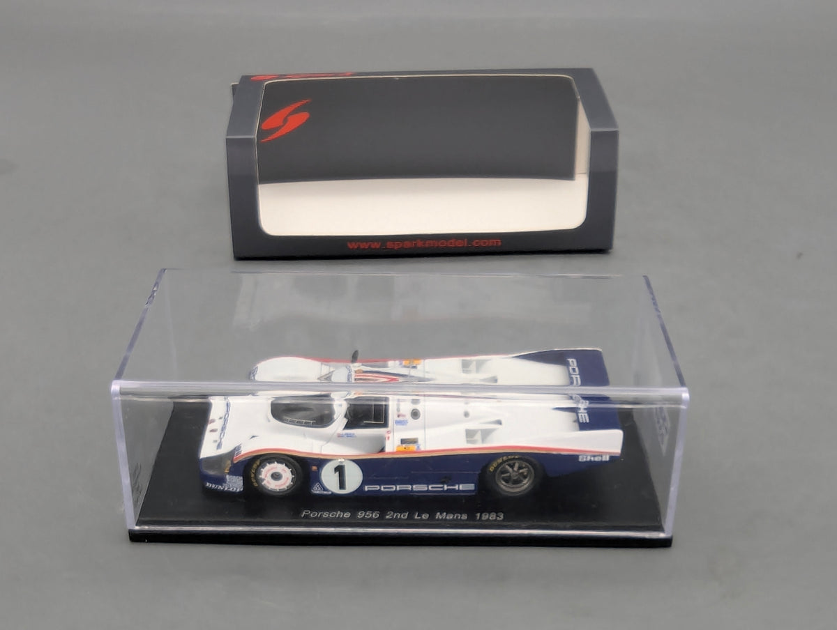 Modellautos 1:43 Spark S5503 Porsche 956 2nd24h Le Mans 1983 #1 Icks + Bell OVP