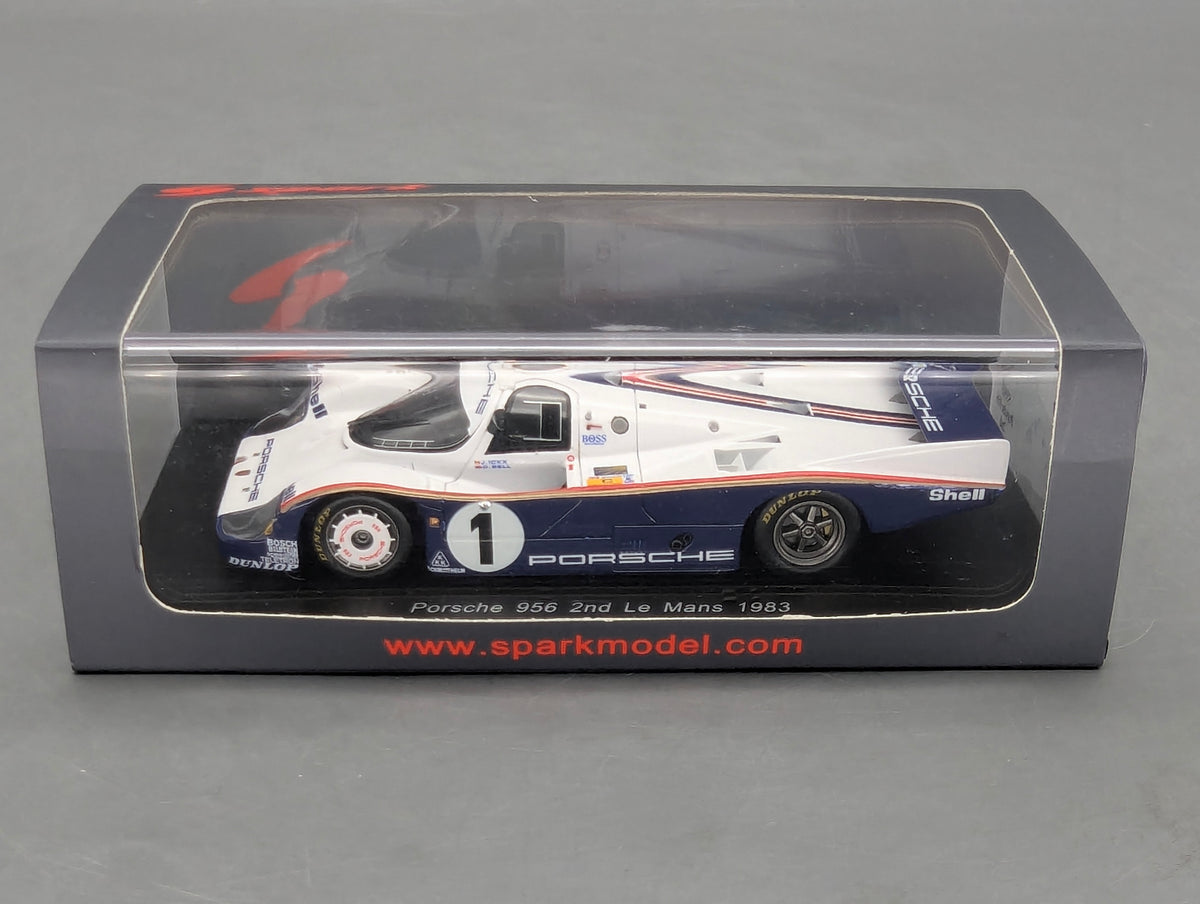 Modellautos 1:43 Spark S5503 Porsche 956 2nd24h Le Mans 1983 #1 Icks + Bell OVP