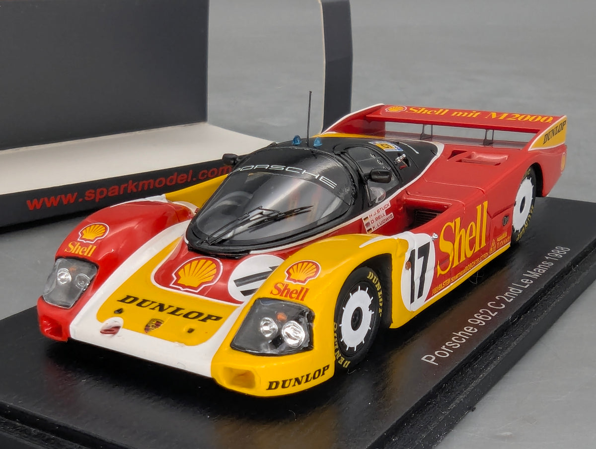 Modellautos 1:43 Spark S0901 Porsche 962 C 24h Le Mans 1988 #17 Stuck Ludwig OVP