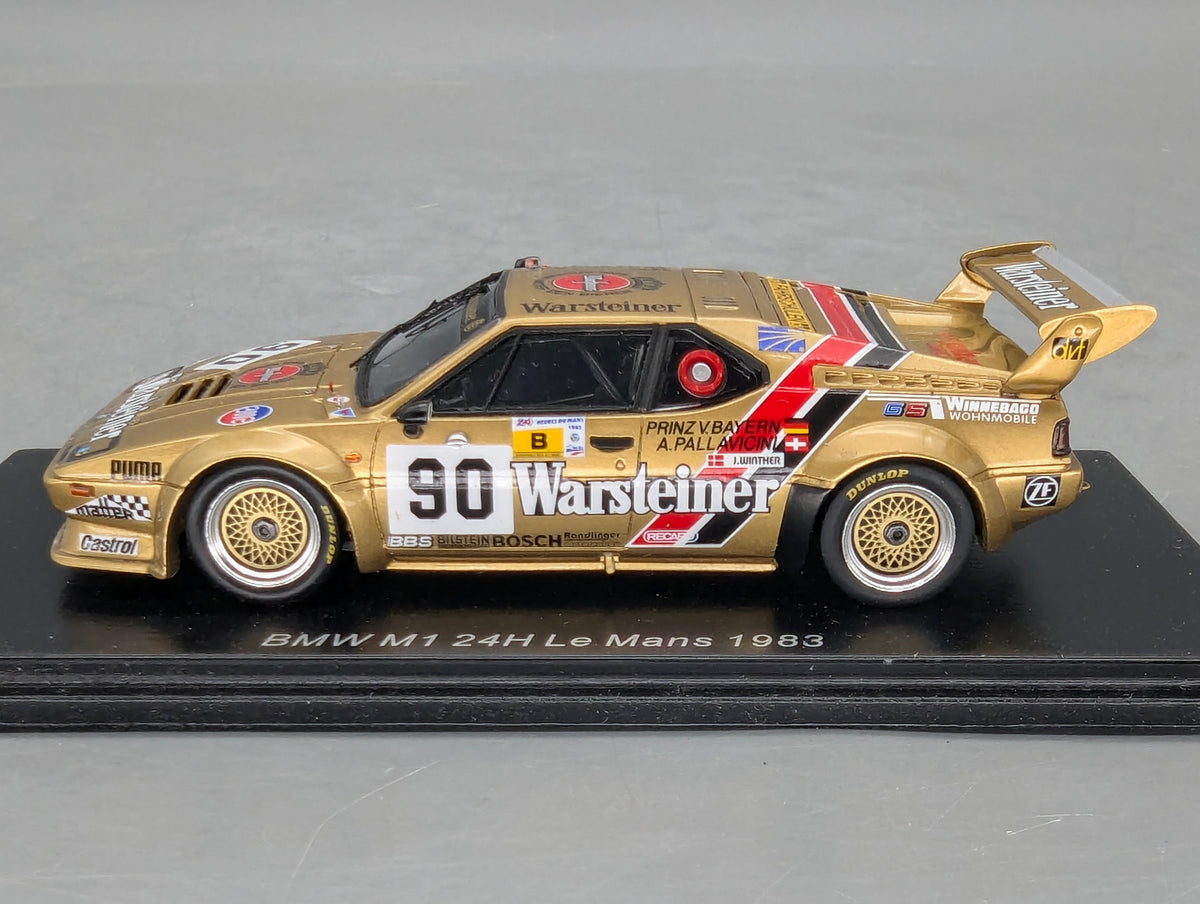 Modellautos 1:43 Spark S6407 BMW M1 24h Le Mans 1983 #90 L. von Bayern mit OVP