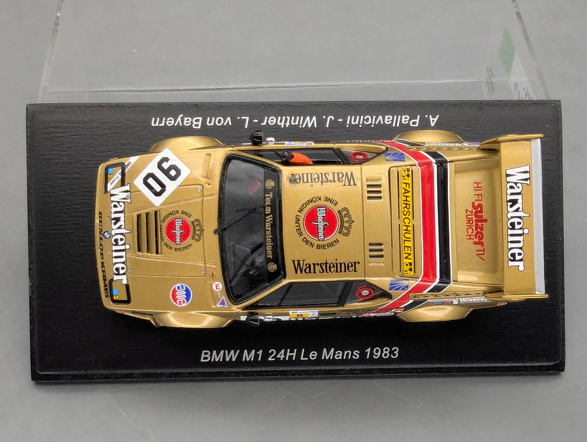 Modellautos 1:43 Spark S6407 BMW M1 24h Le Mans 1983 #90 L. von Bayern mit OVP