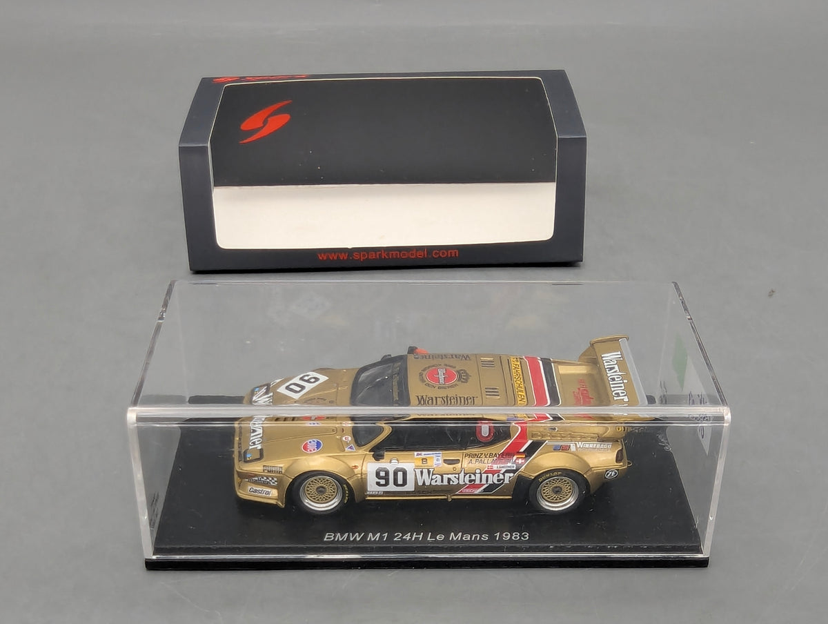 Modellautos 1:43 Spark S6407 BMW M1 24h Le Mans 1983 #90 L. von Bayern mit OVP