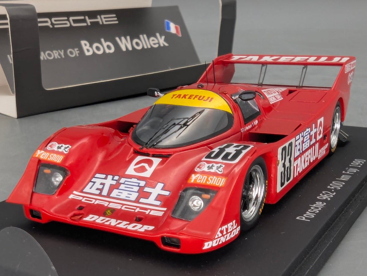 Modellautos 1:43 Spark Porsche 962 500 km Fuli 1990 #33 Wollek + Herbert OVP