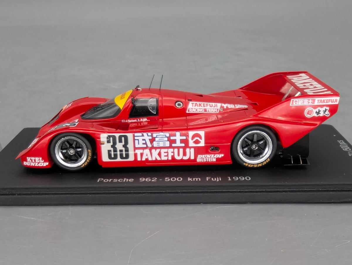 Modellautos 1:43 Spark Porsche 962 500 km Fuli 1990 #33 Wollek + Herbert OVP