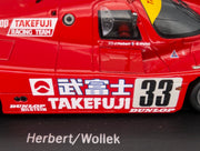 Modellautos 1:43 Spark Porsche 962 500 km Fuli 1990 #33 Wollek + Herbert OVP
