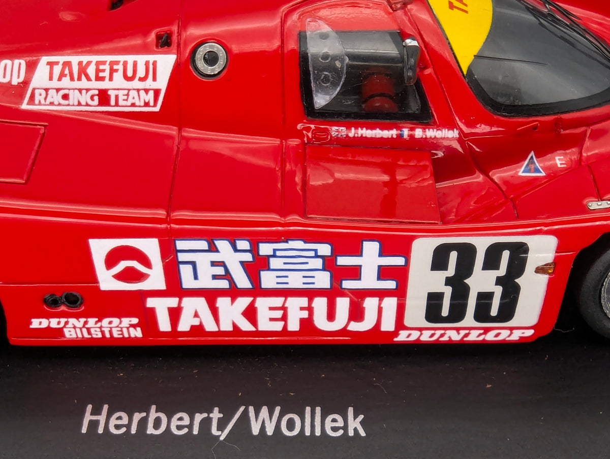 Modellautos 1:43 Spark Porsche 962 500 km Fuli 1990 #33 Wollek + Herbert OVP