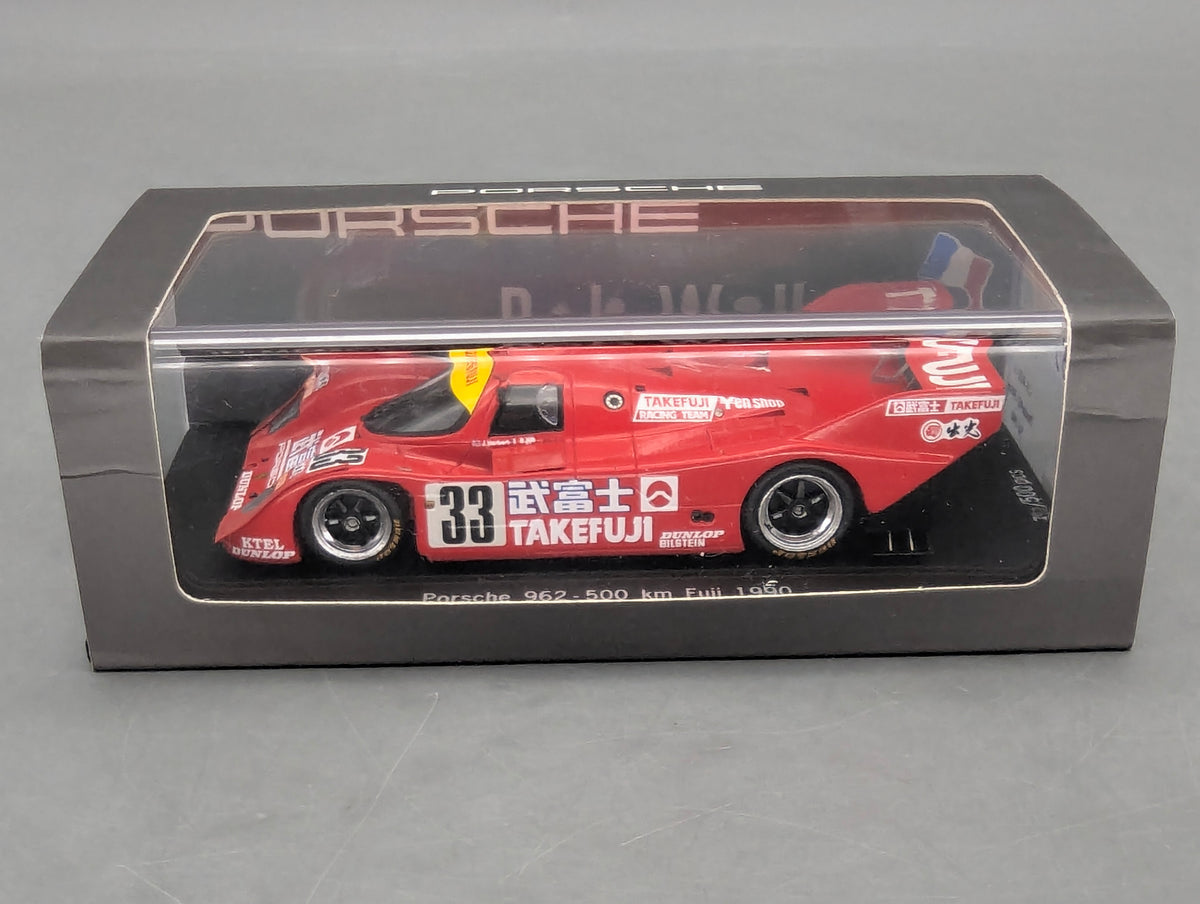 Modellautos 1:43 Spark Porsche 962 500 km Fuli 1990 #33 Wollek + Herbert OVP