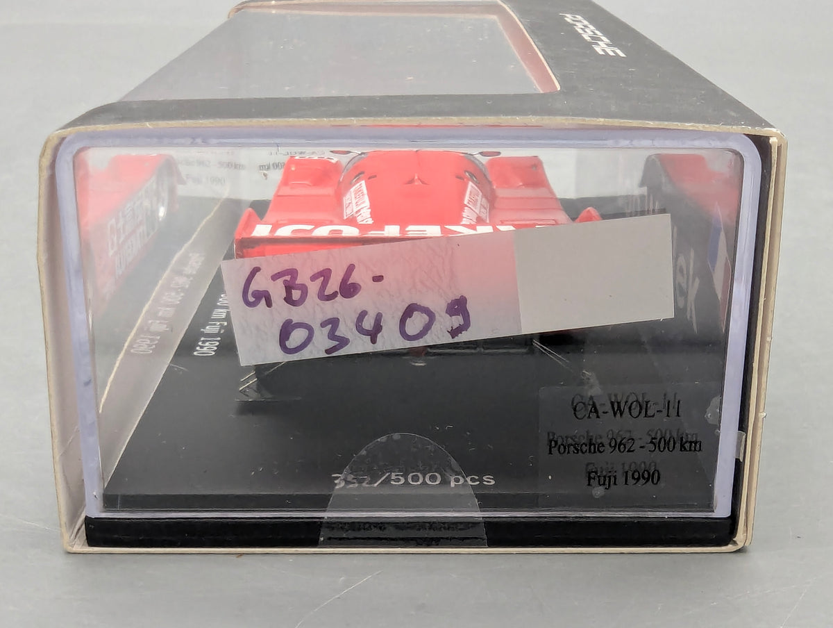 Modellautos 1:43 Spark Porsche 962 500 km Fuli 1990 #33 Wollek + Herbert OVP