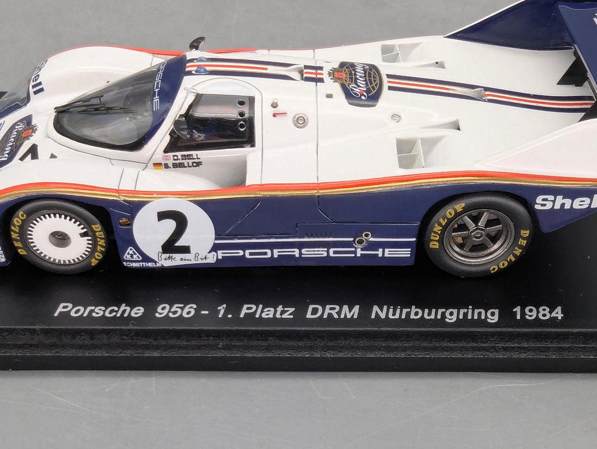 Modellautos 1:43 Spark Porsche 956 WINNER DRM Nbrg 1984 #2 Bellof Bell OVP