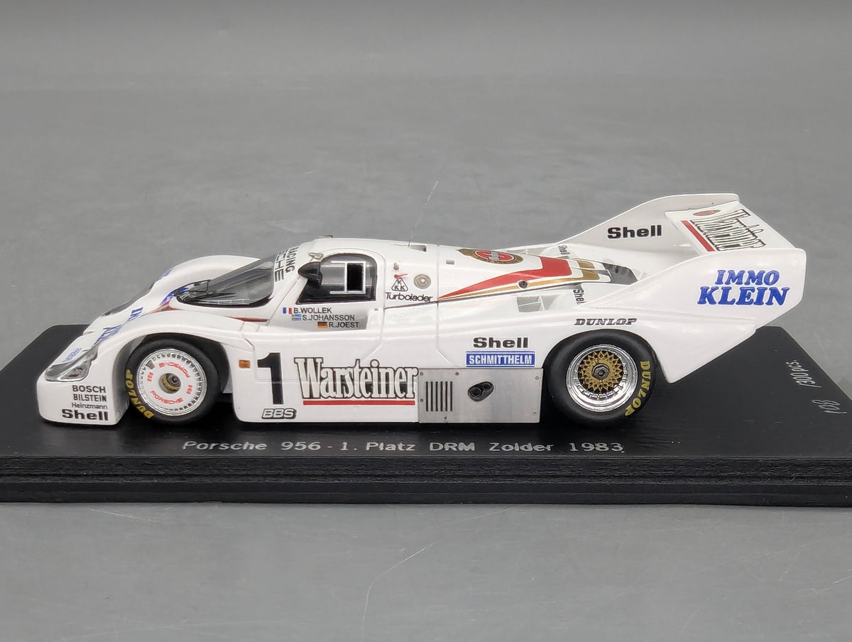 Modellautos 1:43 Spark Porsche 956 WINNER DRM Zolder 1983 #1 Wollek OVP