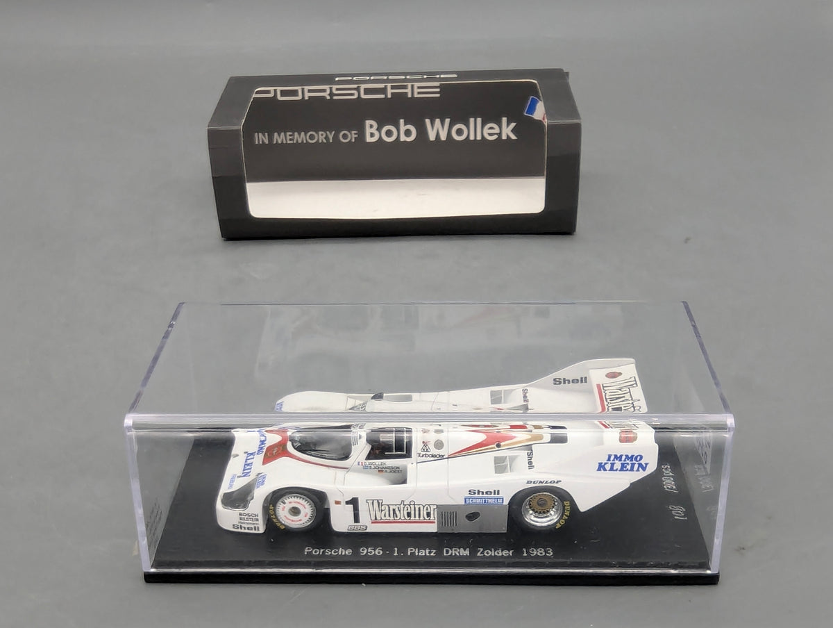 Modellautos 1:43 Spark Porsche 956 WINNER DRM Zolder 1983 #1 Wollek OVP