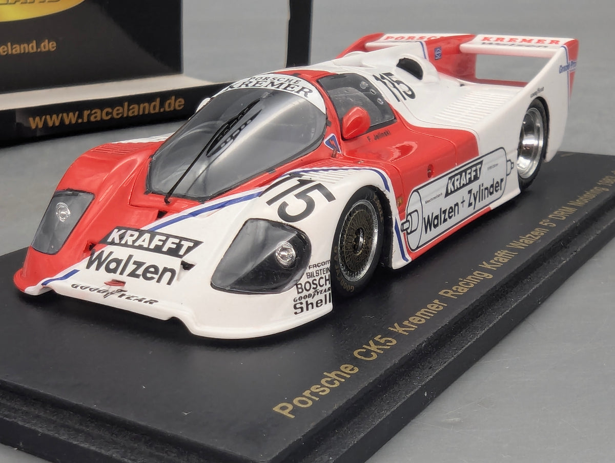 Modellautos 1:43 Spark Porsche CK5 Kremer DRM Norisring 1983 #115 Jelinski OVP