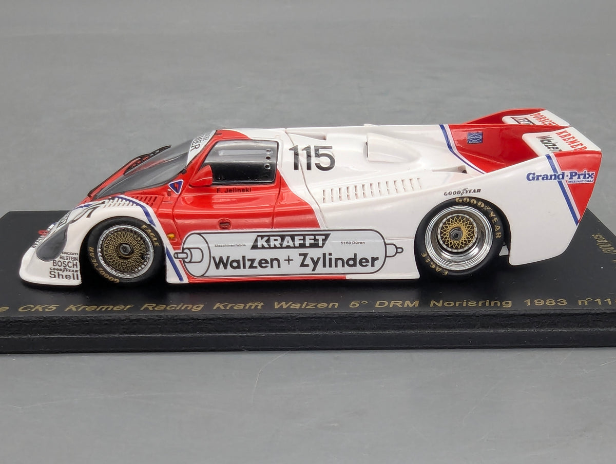 Modellautos 1:43 Spark Porsche CK5 Kremer DRM Norisring 1983 #115 Jelinski OVP