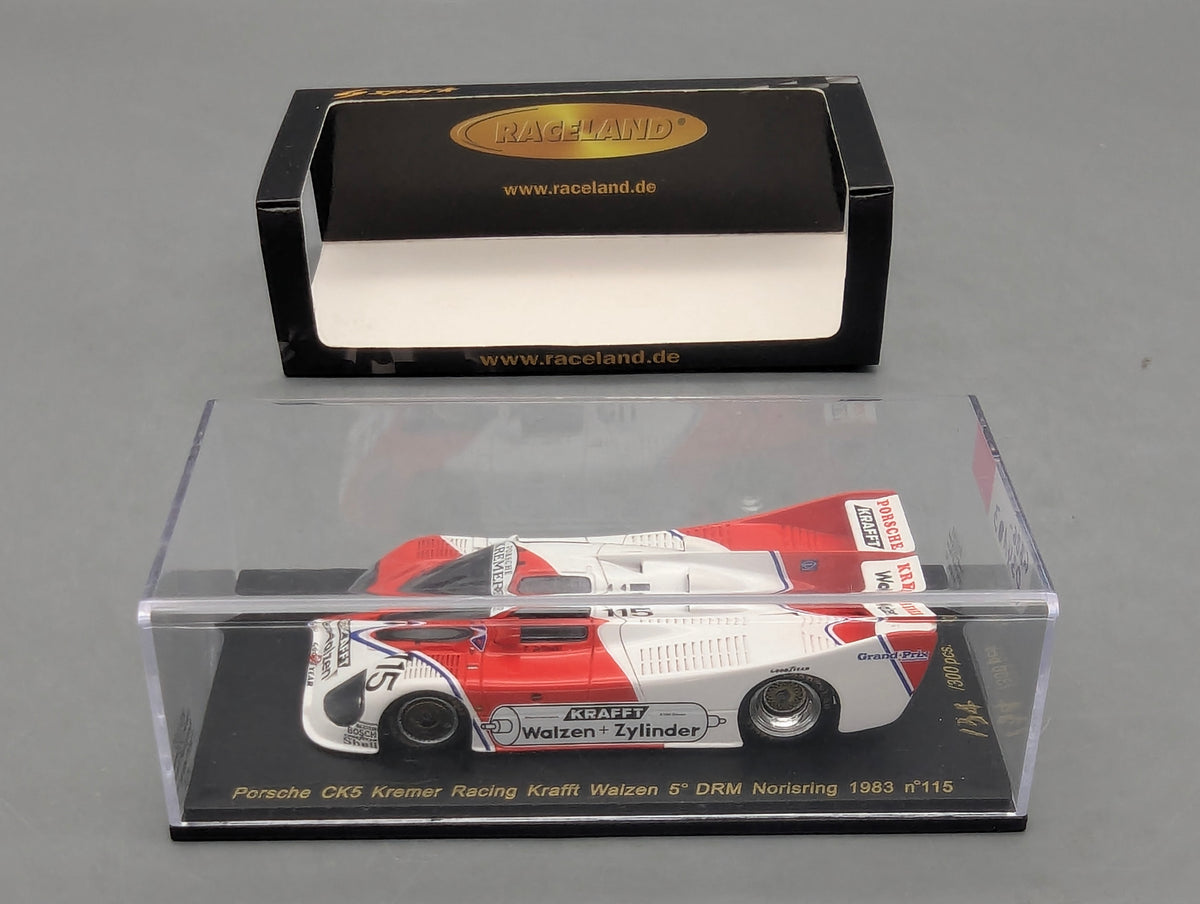 Modellautos 1:43 Spark Porsche CK5 Kremer DRM Norisring 1983 #115 Jelinski OVP