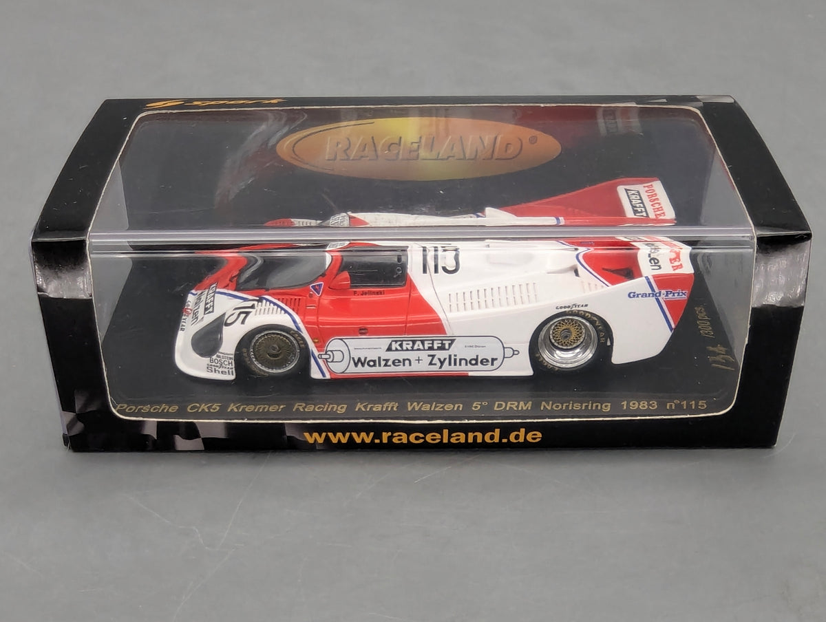 Modellautos 1:43 Spark Porsche CK5 Kremer DRM Norisring 1983 #115 Jelinski OVP