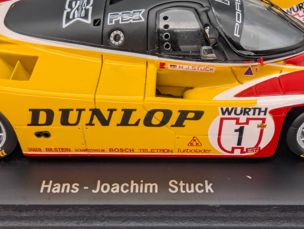 Modellautos 1:43 Spark SAM057 Porsche 962 ADAC Supercup 1988 #1 H. J. Stuck OVP