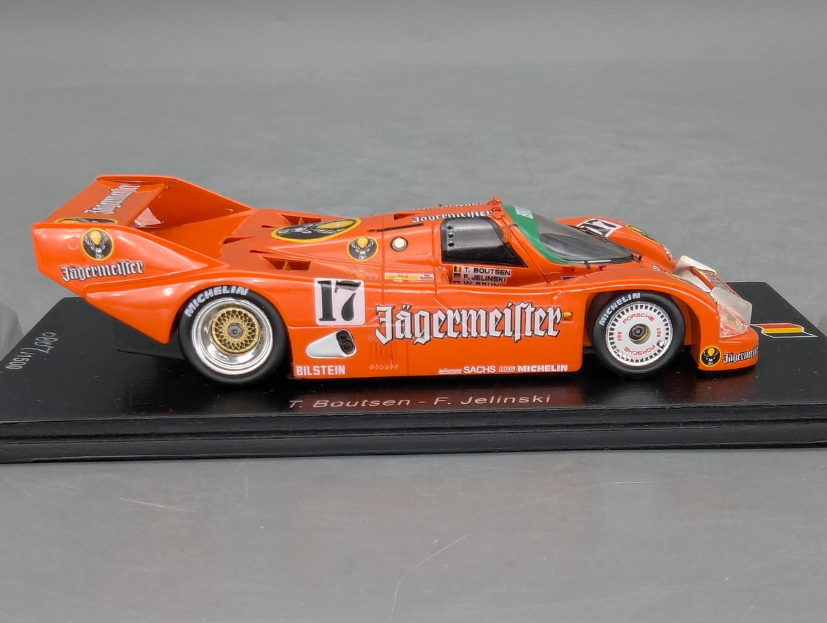 Modellautos 1:43 Spark SB007 Porsche 962 WINNER Spa 1986 #17 Jelinski Boutse OVP