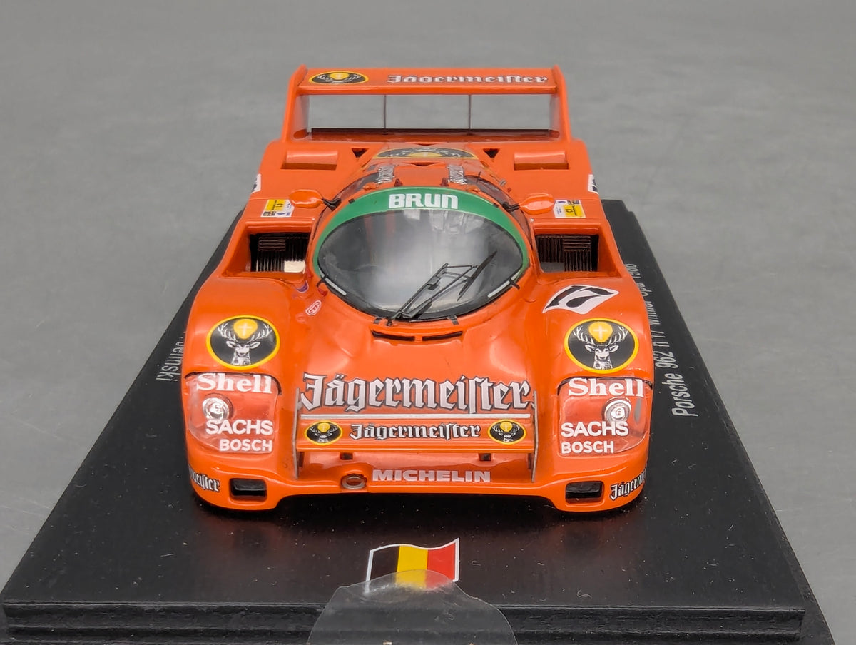 Modellautos 1:43 Spark SB007 Porsche 962 WINNER Spa 1986 #17 Jelinski Boutse OVP