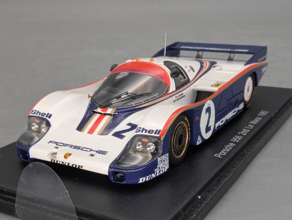 Modellautos 1:43 Spark Porsche 956 2nd 24h Le Mans 1982 #2 J. Mass u. A. mit OVP